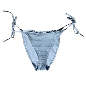 LA Hearts Baby Blue Ruffled Bikini Bottoms